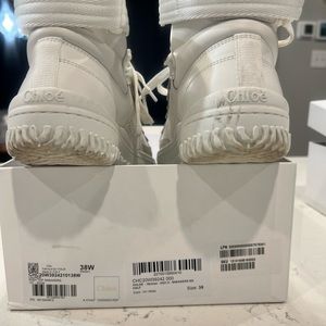 Size 8 Chloe High Top Sneakers